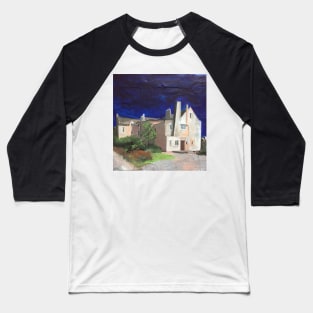 Hill House on Hot Summer Day, Scotland Baseball T-Shirt